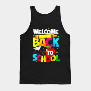 Welcome Back To School Funny Student Teacher Love Tank Top